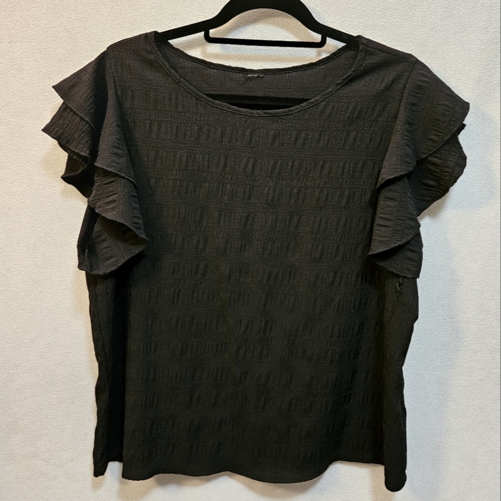 Ruffle Textured Blouse